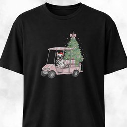 Frenchie Driving With Christmas Presents T Shirt Gift For Dog Lover