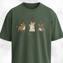 Fall Frenchies T Shirt Gift For Dog Lover