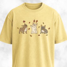 Fall Frenchies T Shirt Gift For Dog Lover