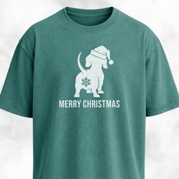 Doxie Merry Christmas Snowflake Butt T Shirt Gift For Dog Lover