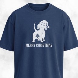 Doxie Merry Christmas Snowflake Butt T Shirt Gift For Dog Lover