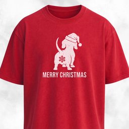 Doxie Merry Christmas Snowflake Butt T Shirt Gift For Dog Lover