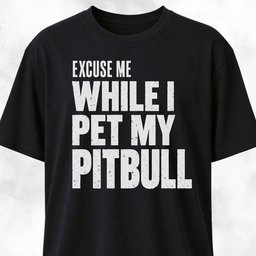 Excuse Me While I Pet A Pitbull T Shirt Gift For Dog Lover