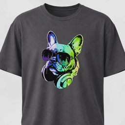 Frenchie DJ With Headphones T Shirt Gift For Dog Lover