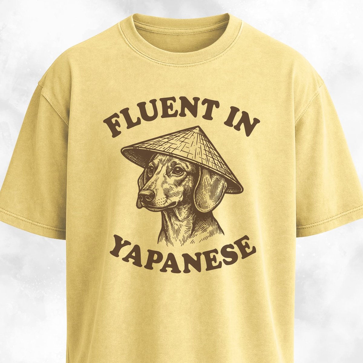 Fluent In Yapanese Doxie T Shirt Gift For Dog Lover