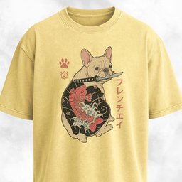 French Bulldog With A Katana T Shirt Gift For Dog Lover