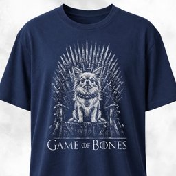 Game Of Bones Long Haired Chihuahua T Shirt Gift For Dog Lover