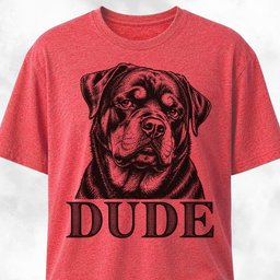 Dude Funny Rottweiler T Shirt Gift For Dog Lover