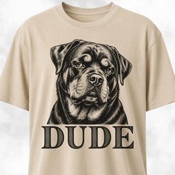 Dude Funny Rottweiler T Shirt Gift For Dog Lover