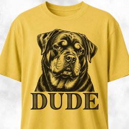 Dude Funny Rottweiler T Shirt Gift For Dog Lover