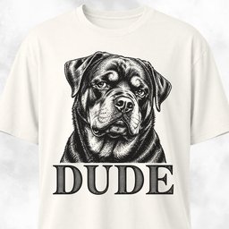 Dude Funny Rottweiler T Shirt Gift For Dog Lover