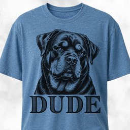 Dude Funny Rottweiler T Shirt Gift For Dog Lover