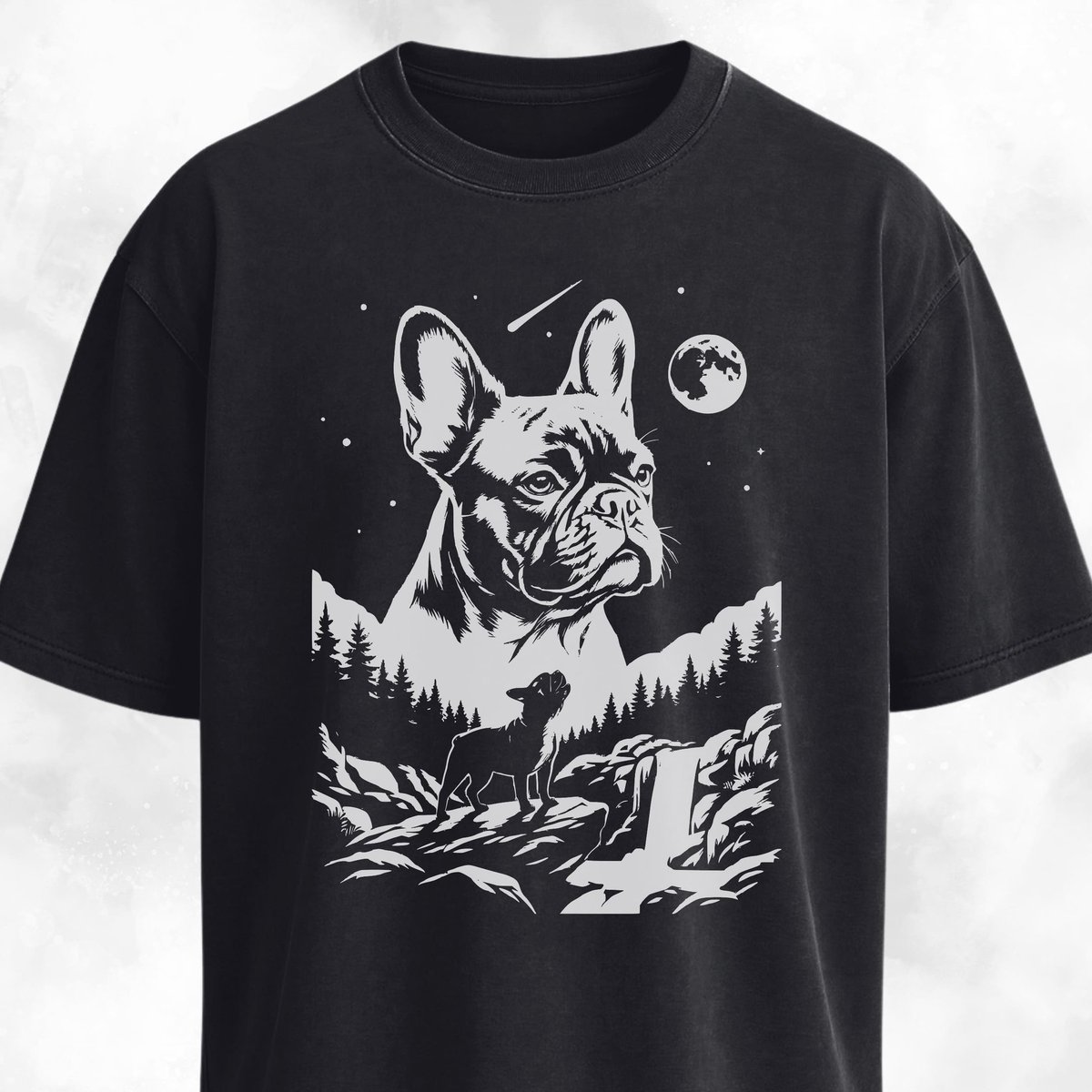 Frenchie Night Collage T Shirt Gift For Dog Lover