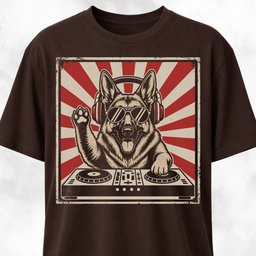 DJ German Shepherd T Shirt Gift For Dog Lover