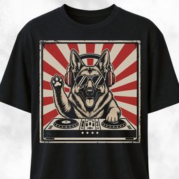 DJ German Shepherd T Shirt Gift For Dog Lover