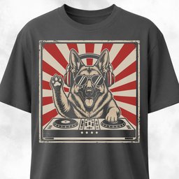 DJ German Shepherd T Shirt Gift For Dog Lover
