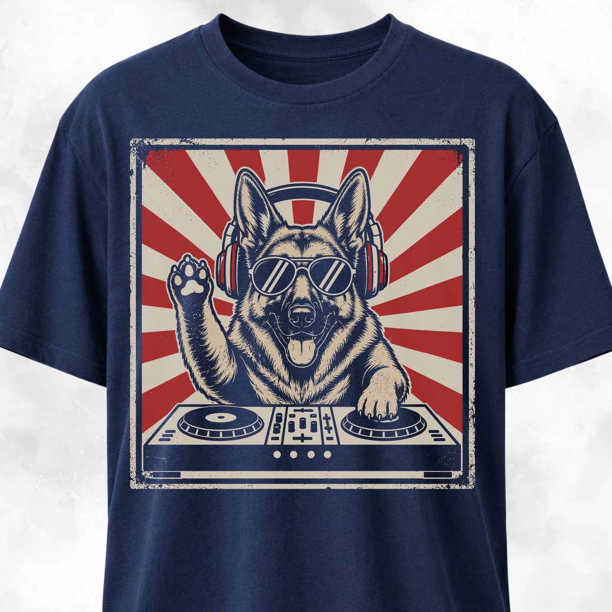 DJ German Shepherd T Shirt Gift For Dog Lover