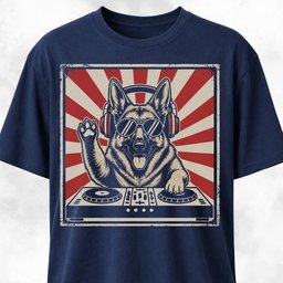 DJ German Shepherd T Shirt Gift For Dog Lover