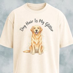 Dog Hair Is My Glitter Goldie T Shirt Gift For Dog Lover