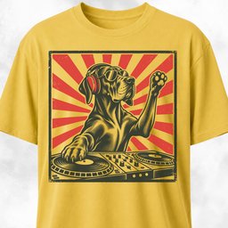 DJ Great Dane T Shirt Gift For Dog Lover
