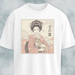 Geisha With A Doxie T Shirt Gift For Dog Lover