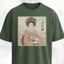 Geisha With A Doxie T Shirt Gift For Dog Lover