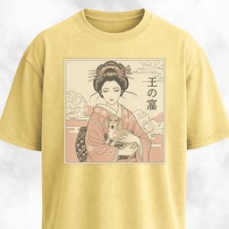 Geisha With A Doxie T Shirt Gift For Dog Lover