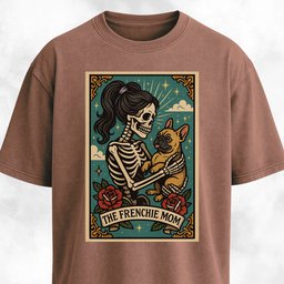 Frenchie Mom Tarot Card T Shirt Gift For Mom