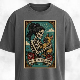 Frenchie Mom Tarot Card T Shirt Gift For Mom