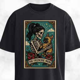 Frenchie Mom Tarot Card T Shirt Gift For Mom