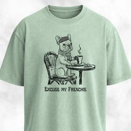Excuse My Frenchie T Shirt Gift For Dog Lover
