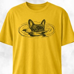 French Bulldog In The Water T Shirt Gift For Dog Lover