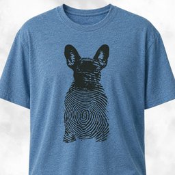Frenchie Fingerprint T Shirt Gift For Dog Lover