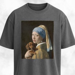 Girl With A Pearl Earring Dachshund Edition T Shirt Gift For Dog Lover