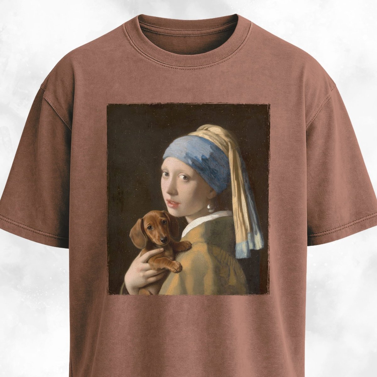 Girl With A Pearl Earring Dachshund Edition T Shirt Gift For Dog Lover