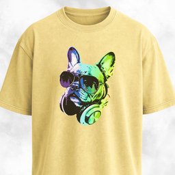 Frenchie DJ With Headphones T Shirt Gift For Dog Lover