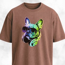 Frenchie DJ With Headphones T Shirt Gift For Dog Lover