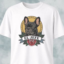 El Jefe French Bulldog T Shirt Gift For Dog Lover