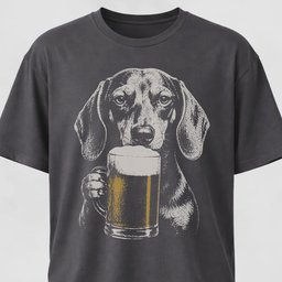 Doxie Sipping Beer T Shirt Gift For Dog Lover
