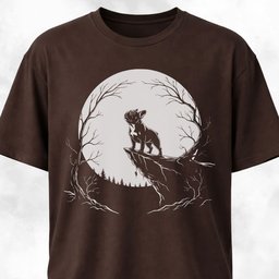 French Bulldog Howling At The Moon T Shirt Gift For Dog Lover