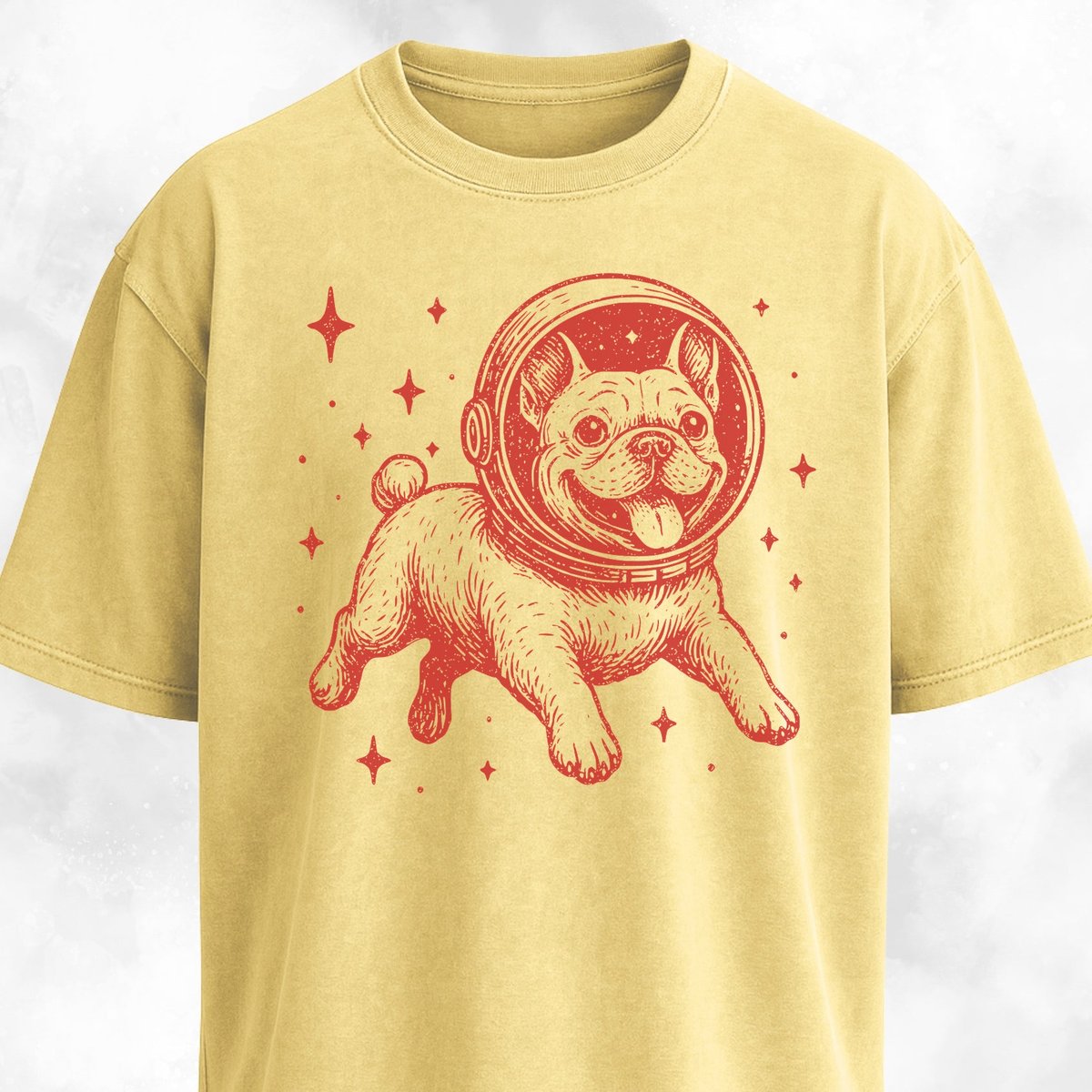 French Bulldog Astronaut T Shirt Gift For Dog Lover