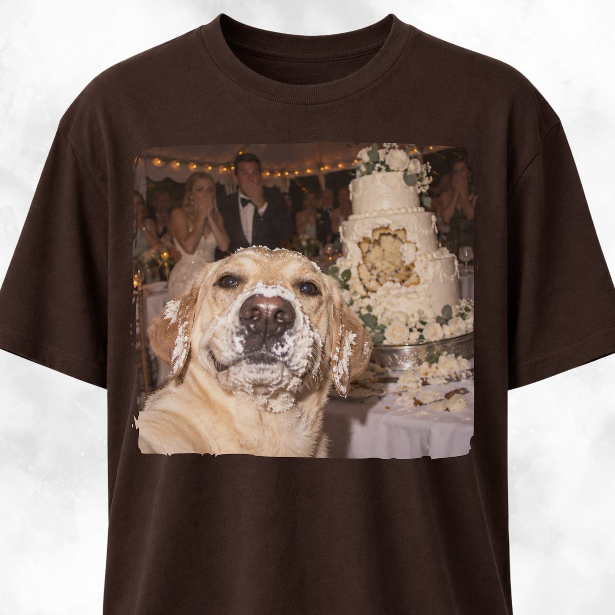 Frosting Faced Wedding Cake Goldie Bandit T Shirt Gift For Dog Lover