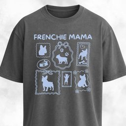 Frenchie Mama Collage T Shirt Gift For Mom