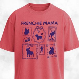 Frenchie Mama Collage T Shirt Gift For Mom