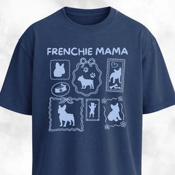 Frenchie Mama Collage T Shirt Gift For Mom