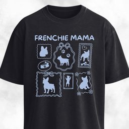Frenchie Mama Collage T Shirt Gift For Mom