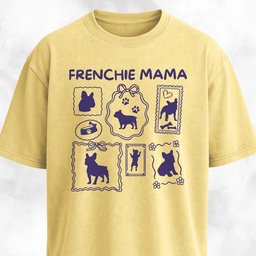 Frenchie Mama Collage T Shirt Gift For Mom