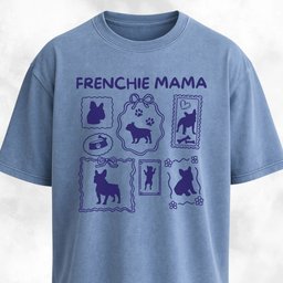 Frenchie Mama Collage T Shirt Gift For Mom