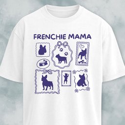 Frenchie Mama Collage T Shirt Gift For Mom
