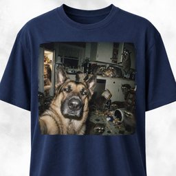 German Shepherd Polaroid Raccoon Kitchen Chaos T Shirt Gift For Dog Lover